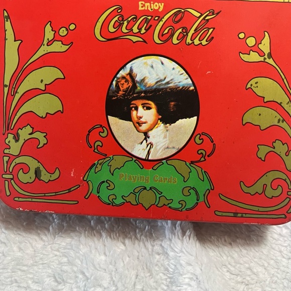 Antique Coca -Cola Serving trays with rare playing cards - Picture 5 of 9